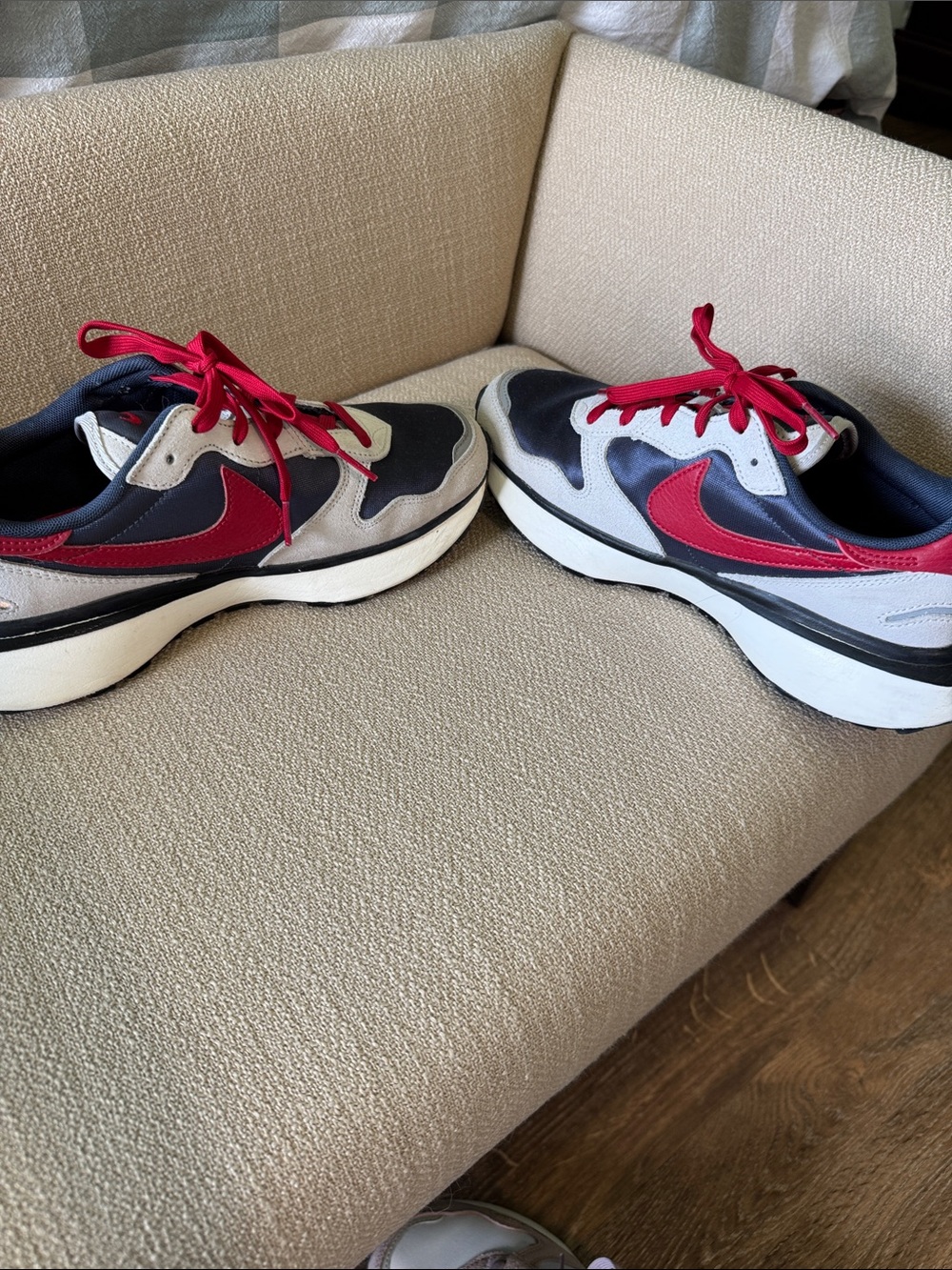 Nike Navy, Gray & Red Phoenix Waffle Sneakers - Picture 4 of 7